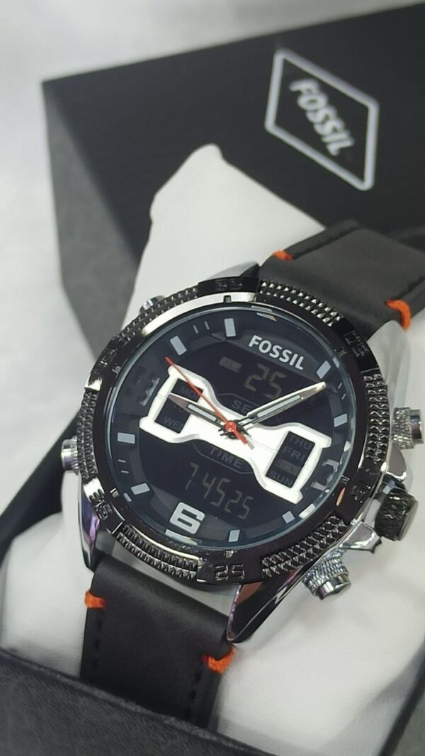 Reloj Fossil con correa de cuero - Imagen 6